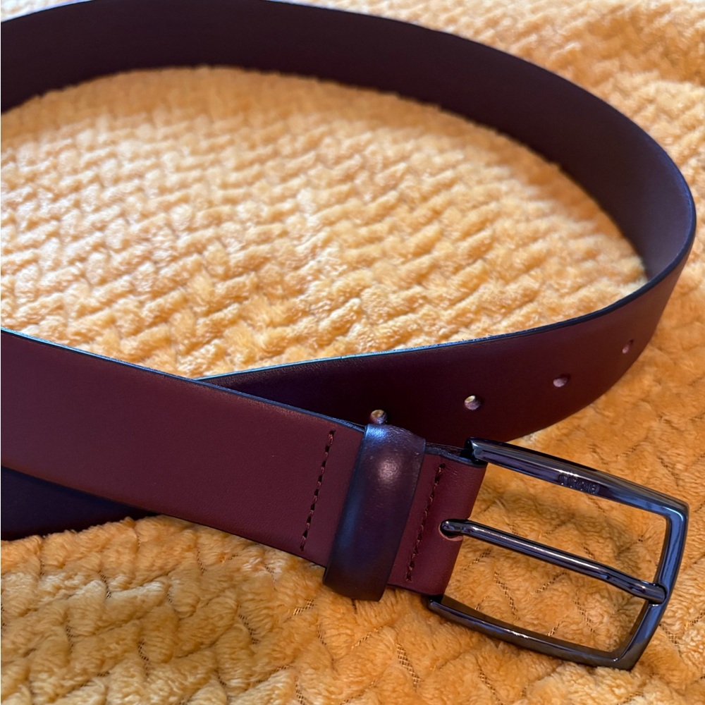 Hugo Boss Dark Brown Leather Belt